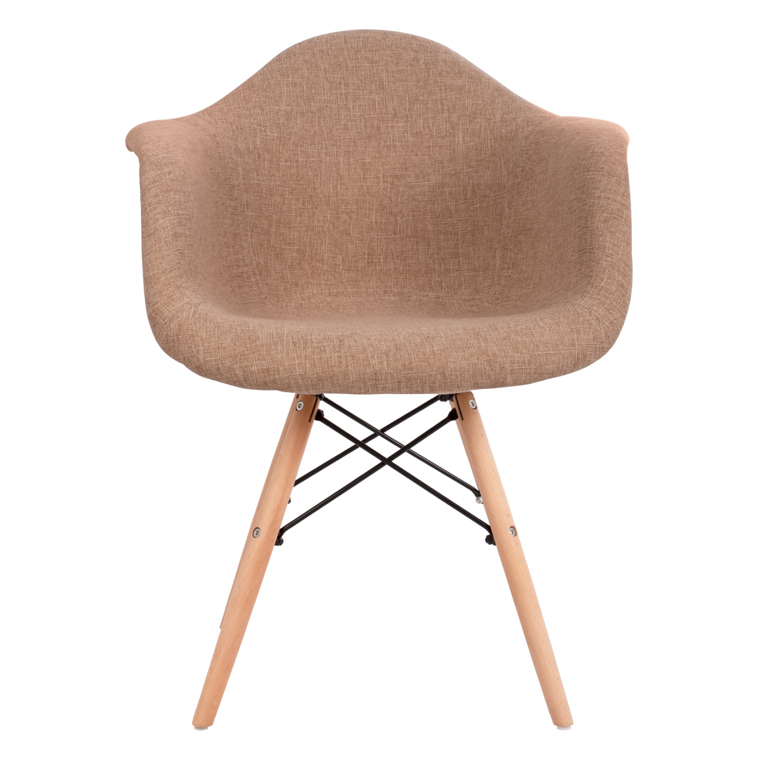 ΠΟΛΥΘΡΟΝΑ ΜΕ ΞΥΛΙΝΑ ΠΟΔΙΑ &amp; ΜΕ ΥΦΑΣΜΑ ΜΠΕΖ MIRTO 63x57x81 εκ. 3