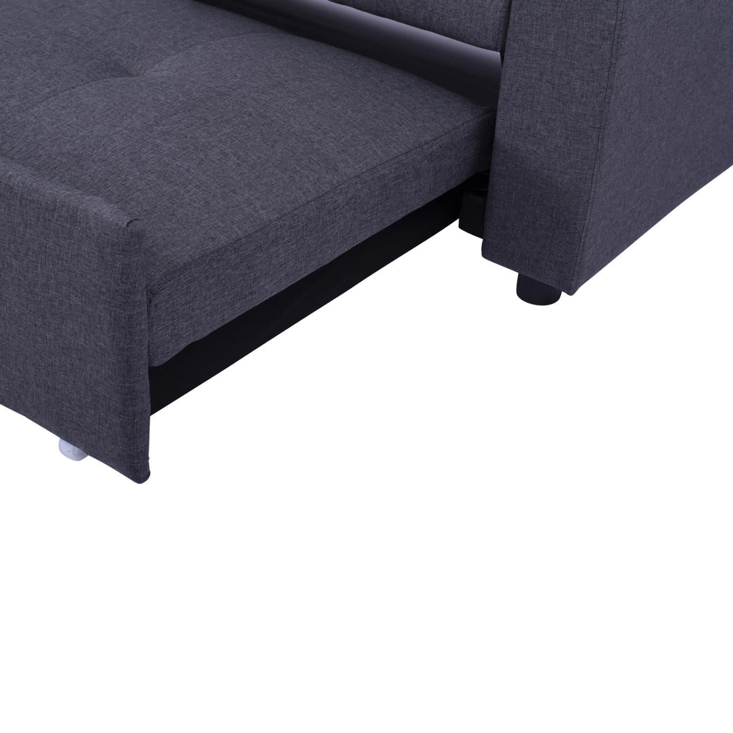ΚΑΝΑΠΕΣ ΓΩΝΙΑ ΚΡΕΒΑΤΙ WAYNE 224x147x85Υεκ. ΓΚΡΙ ΥΦΑΣΜΑ 10