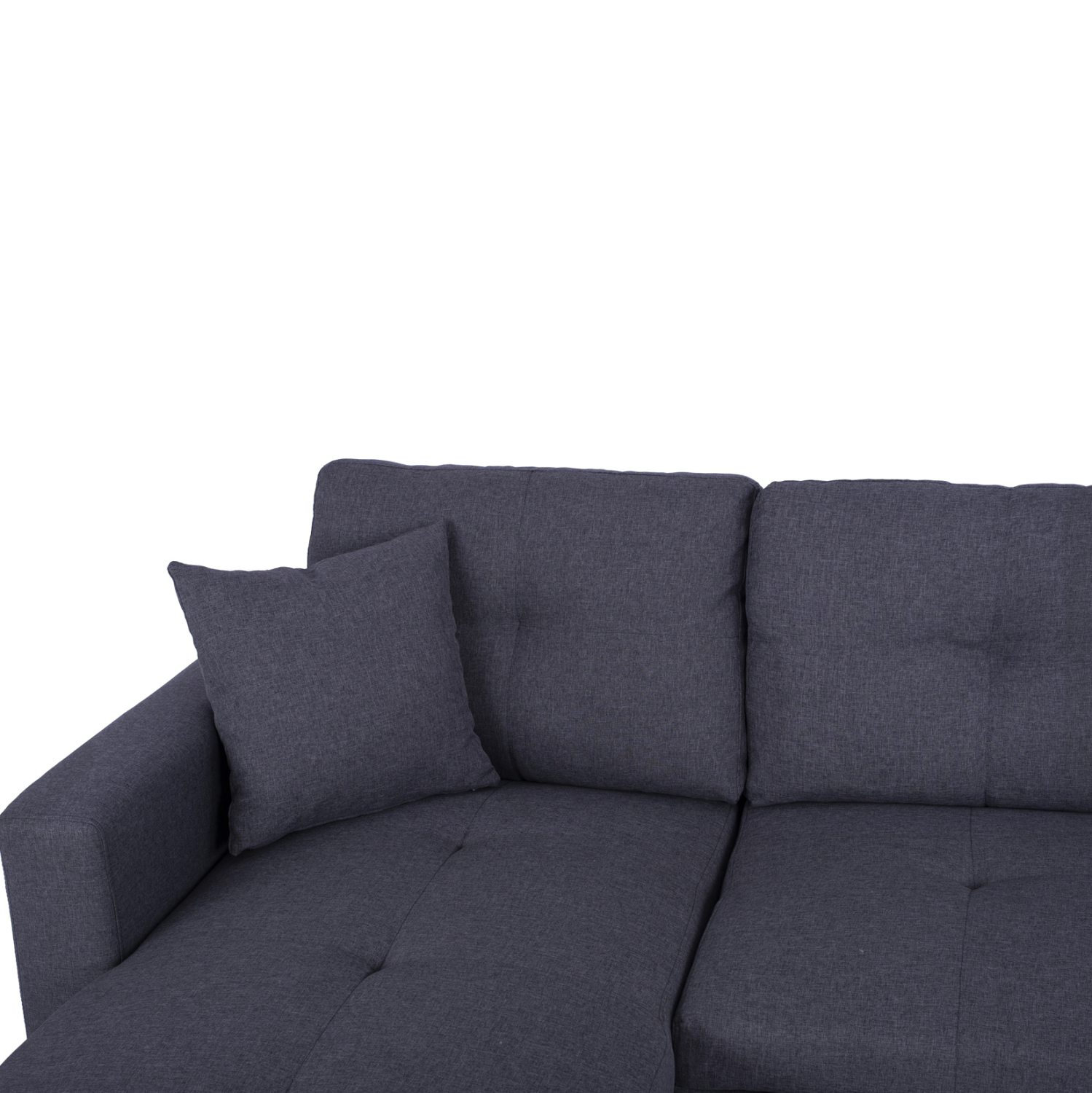 ΚΑΝΑΠΕΣ ΓΩΝΙΑ ΚΡΕΒΑΤΙ WAYNE 224x147x85Υεκ. ΓΚΡΙ ΥΦΑΣΜΑ 7