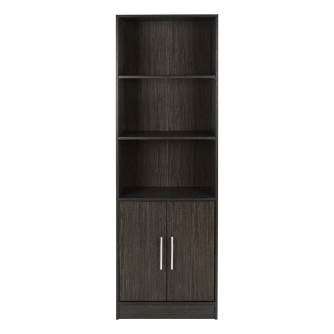 ΒΙΒΛΙΟΘΗΚΗ ΜΕΛΑΜΙΝΗΣ ENSLEY ZEBRANO 60X30X180 εκ. 3