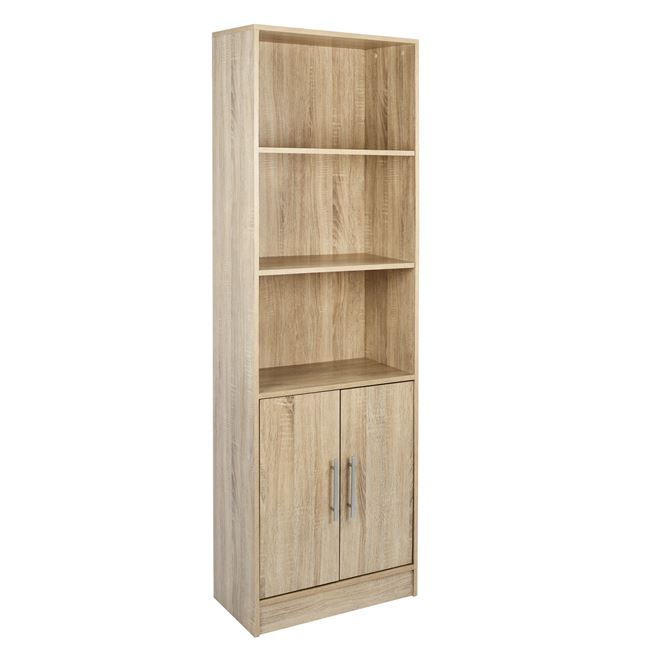 ΒΙΒΛΙΟΘΗΚΗ ΜΕΛΑΜΙΝΗΣ ENSLEY SONAMA 60X30X180 εκ. 1