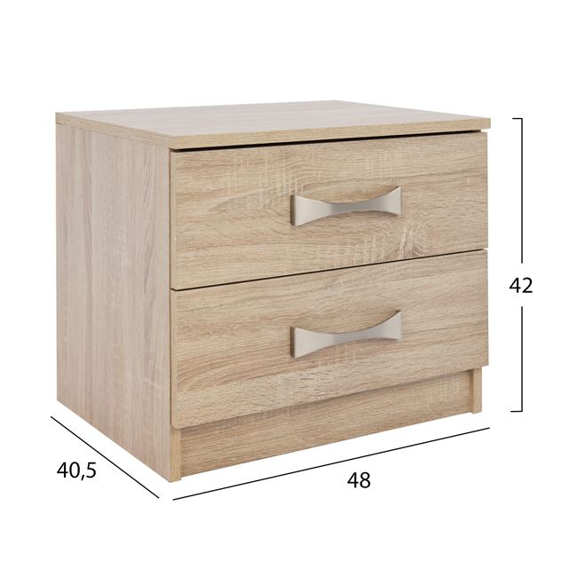ΚΟΜΟΔΙΝΟ ΜΕ 2 ΣΥΡΤΑΡΙΑ ΚΑΙ ΧΕΡΟΥΛΙ ASHLYN SONAMA 48x40x42εκ. 2