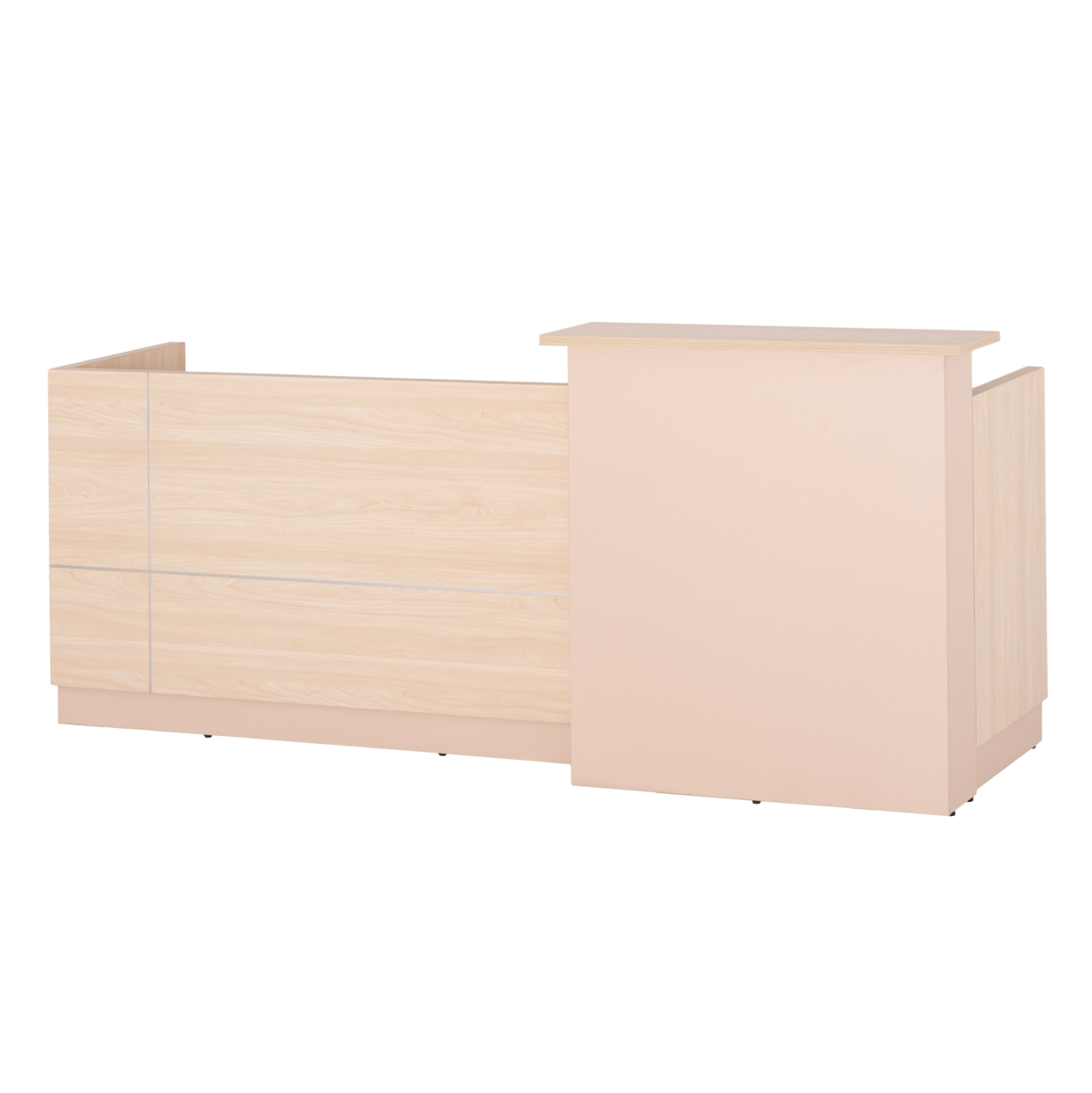 ΓΡΑΦΕΙΟ ΥΠΟΔΟΧΗΣ ΜΕΛΑΜΙΝΗ ΣΕ SONAMA-ΜΠΕΖ 240x80x106Υεκ. 1