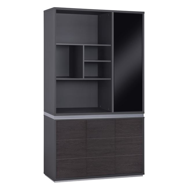 ΒΙΒΛΙΟΘΗΚΗ ΓΡΑΦΕΙΟΥ ΕΠΑΓΓΕΛΜΑΤΙΚΗ ROSEWOOD 120Χ40Χ200Υ εκ. 1