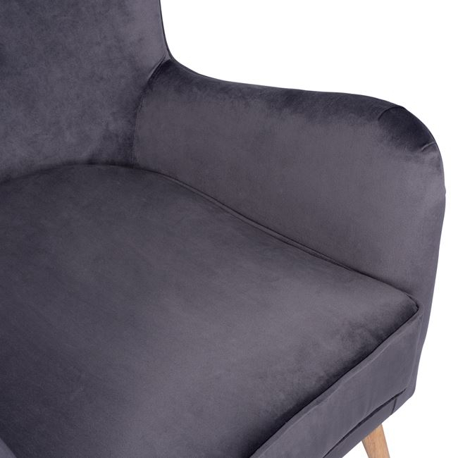 ΜΠΕΡΖΕΡΑ ΠΟΛΥΘΡΟΝΑ MARTA ΓΚΡΙ ΒΕΛΟΥΔΟ 77x86x95Υ εκ. 8