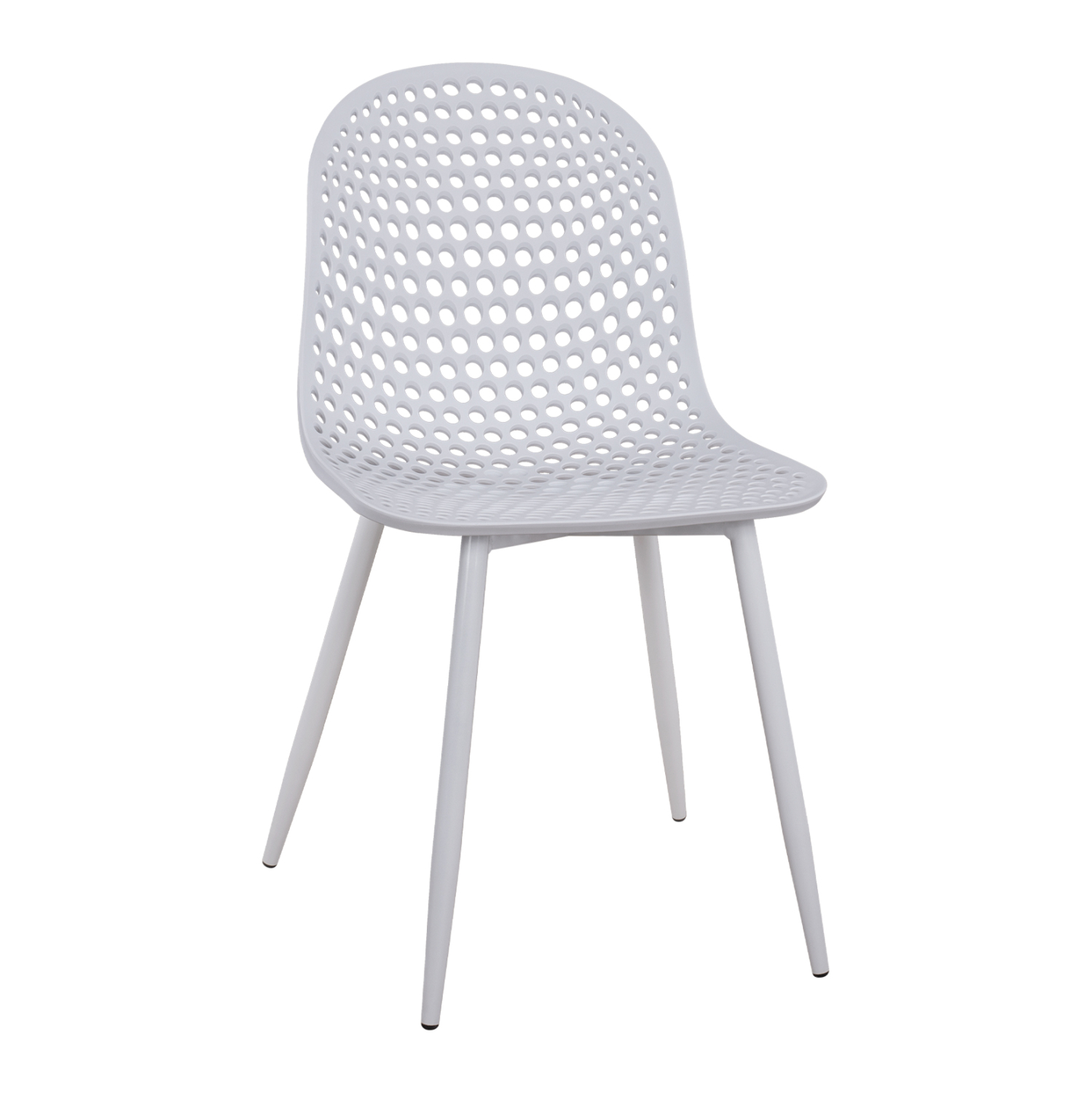 ΚΑΡΕΚΛΑ ΠΟΛΥΠΡΟΠΥΛΕΝΙΟΥ MILANA ΛΕΥΚΟ ΜΕ ΜΕΤΑΛΛΙΚΑ ΠΟΔΙΑ 45X51X84Υ εκ. 1