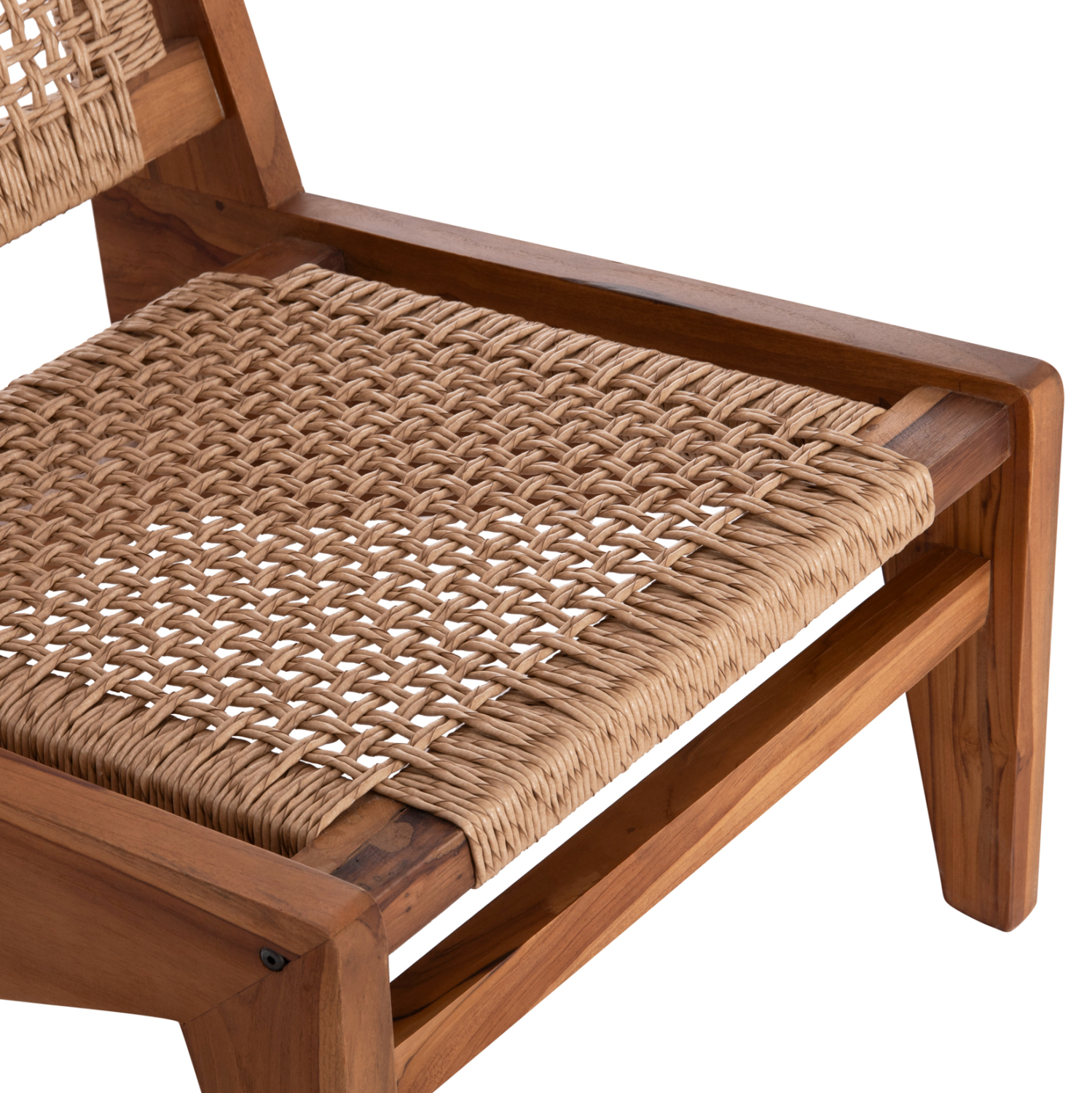 ΚΑΡΕΚΛΑ LOUNGE LUKILLA ΞΥΛΟ TEAK ΣΕ ΦΥΣΙΚΟ--ΣΥΝΘ.ΣΧΟΙΝΙ ΜΠΕΖ 55,5x74x65Υεκ. 8