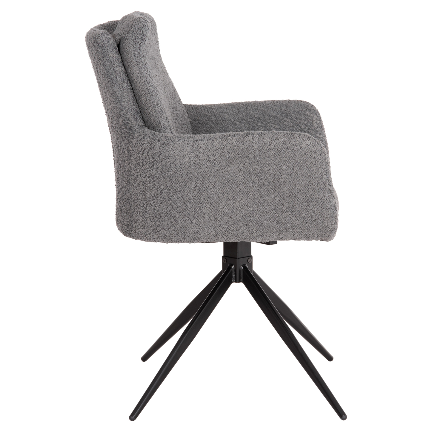 ΠΟΛΥΘΡΟΝΑ ΠΕΡΙΣΤΡΕΦ. BLANS ΓΚΡΙ ΜΠΟΥΚΛΕ ΥΦΑΣΜΑ-ΜΕΤΑΛΛΙΚΑ ΠΟΔΙΑ 62x60x90Υ 4