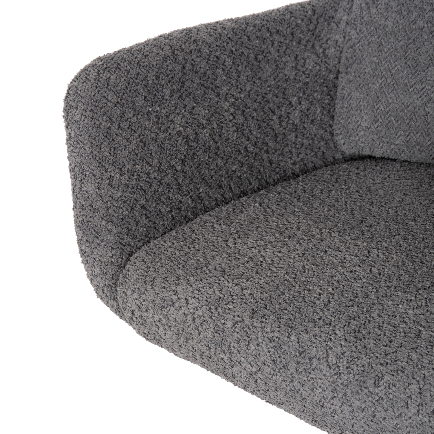 ΠΟΛΥΘΡΟΝΑ ΠΕΡΙΣΤΡΕΦ. BLANS ΓΚΡΙ ΜΠΟΥΚΛΕ ΥΦΑΣΜΑ-ΜΕΤΑΛΛΙΚΑ ΠΟΔΙΑ 62x60x90Υ 9