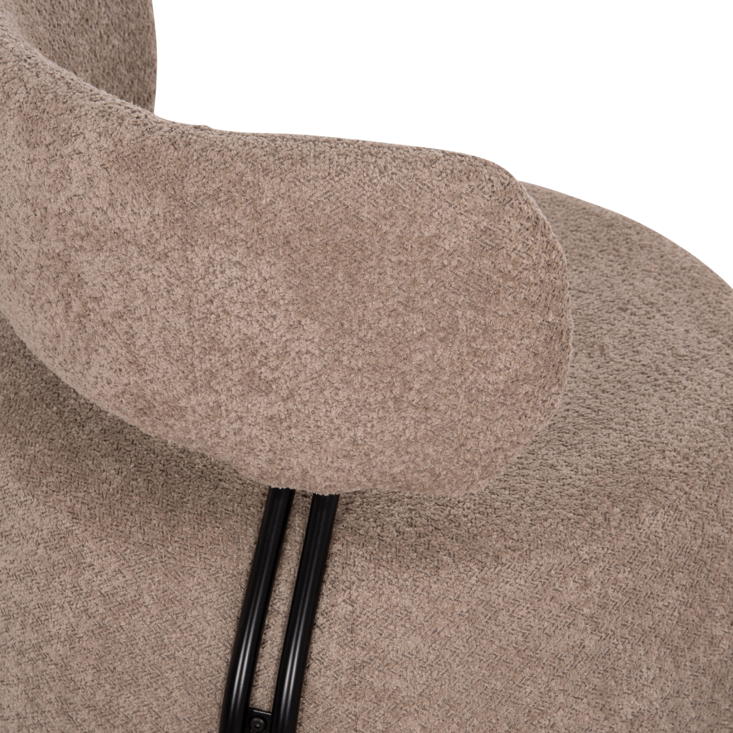 ΠΟΛΥΘΡΟΝΑ ΣΤΡΟΓΓΥΛΗ KARSEN ΣΚΟΥΡΟ ΜΠΕΖ ΜΠΟΥΚΛΕ ΥΦΑΣΜΑ 79x82x74Υεκ. 10