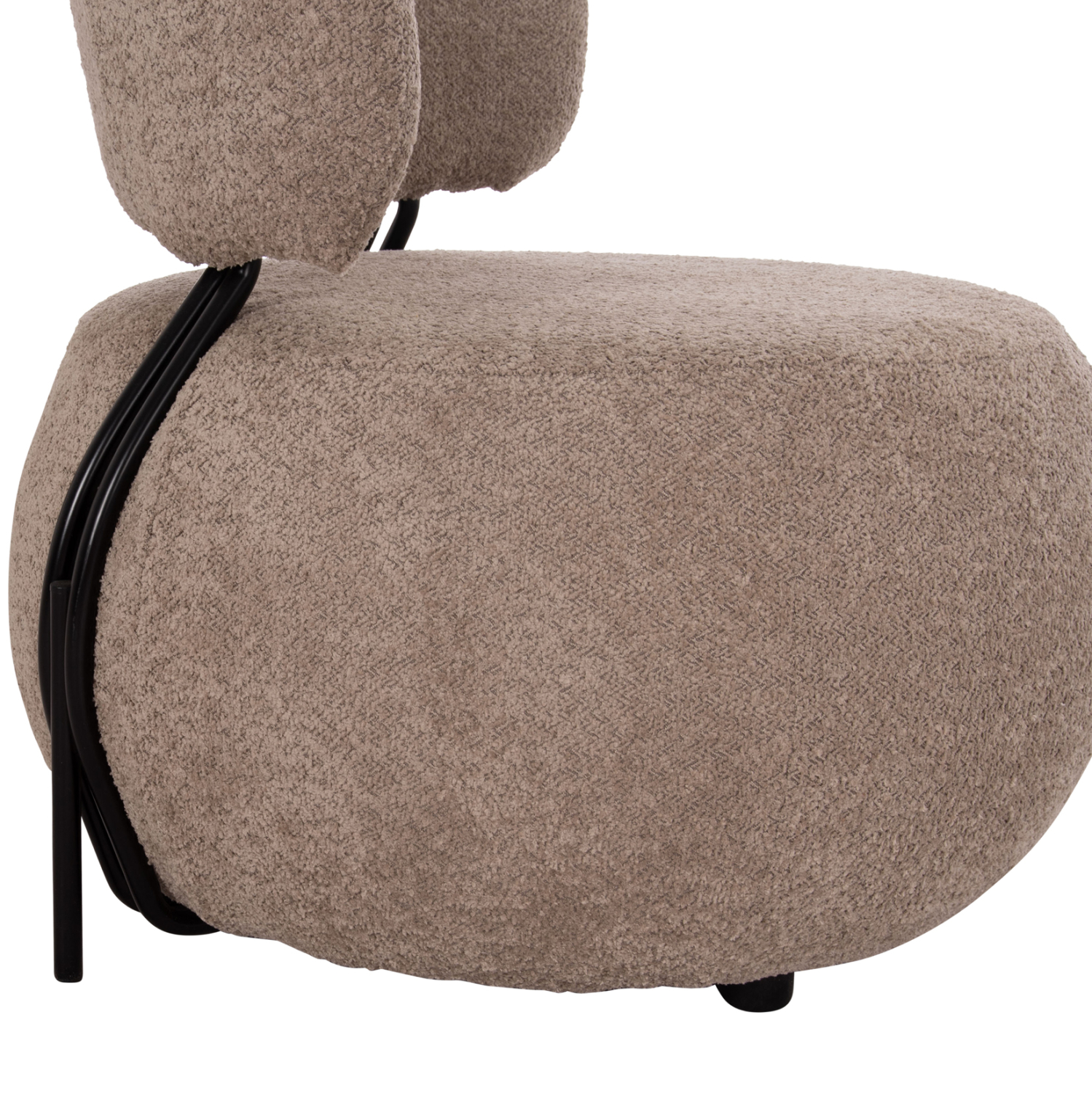 ΠΟΛΥΘΡΟΝΑ ΣΤΡΟΓΓΥΛΗ KARSEN ΣΚΟΥΡΟ ΜΠΕΖ ΜΠΟΥΚΛΕ ΥΦΑΣΜΑ 79x82x74Υεκ. 9