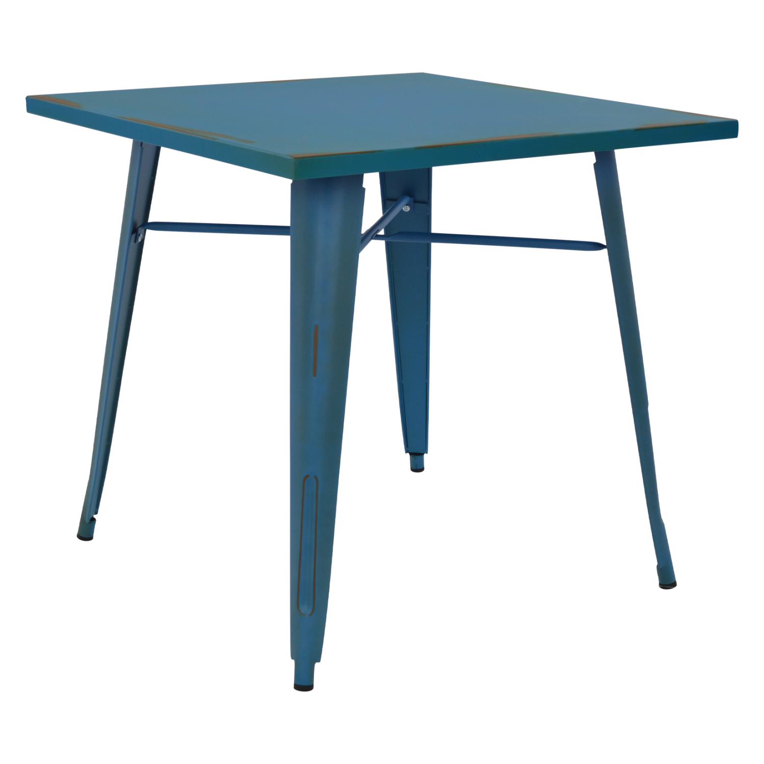 ΤΡΑΠΕΖΙ ΜΕΤΑΛΛΙΚΟ ΣΕ ΧΡΩΜΑ ΜΠΛΕ ΠΑΤΙΝΑ 80X80X76 1