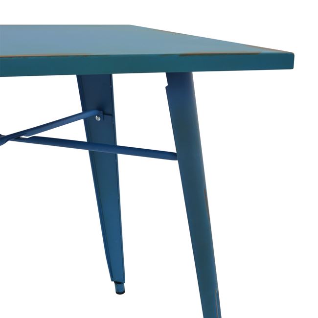 ΤΡΑΠΕΖΙ ΜΕΤΑΛΛΙΚΟ ΣΕ ΧΡΩΜΑ ΜΠΛΕ ΠΑΤΙΝΑ 80X80X76 5