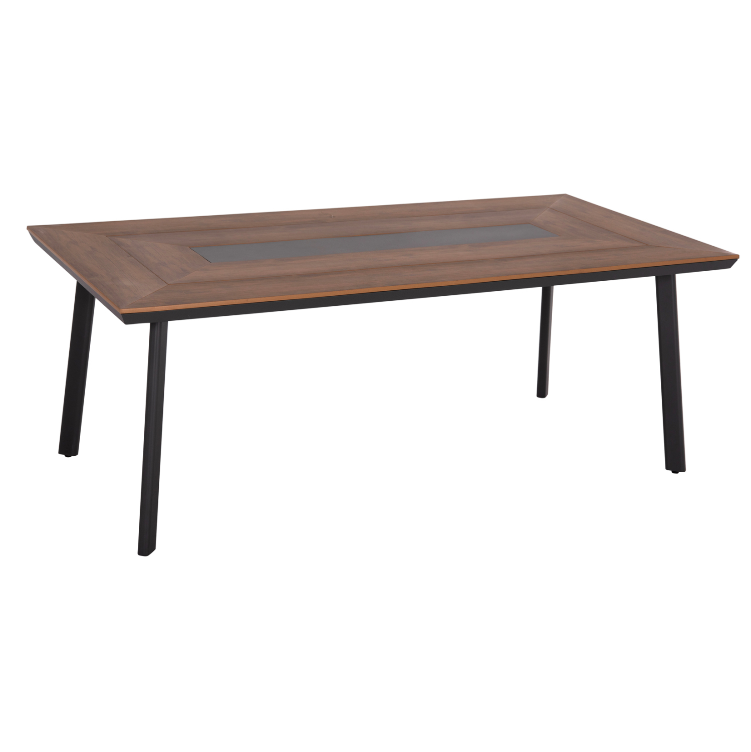 ΤΡΑΠΕΖΙ ΑΛΟΥΜΙΝΙΟΥ TABER ΜΕ POLYWOOD 200X100 ΓΚΡΙ 1