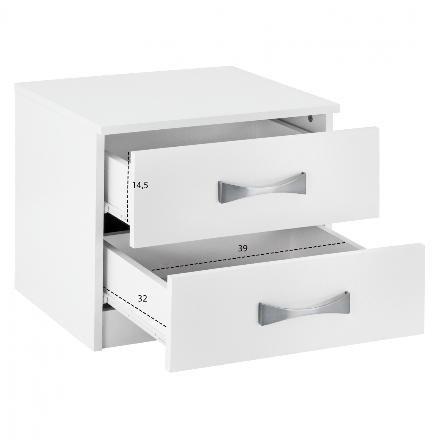 ΚΟΜΟΔΙΝΟ ΜΕ 2 ΣΥΡΤΑΡΙΑ ASHLYN ΚΑΙ ΑΣΗΜΙ ΧΕΡΟΥΛΙ ΛΕΥΚΟ 48x40,5x41,5Y εκ. 3
