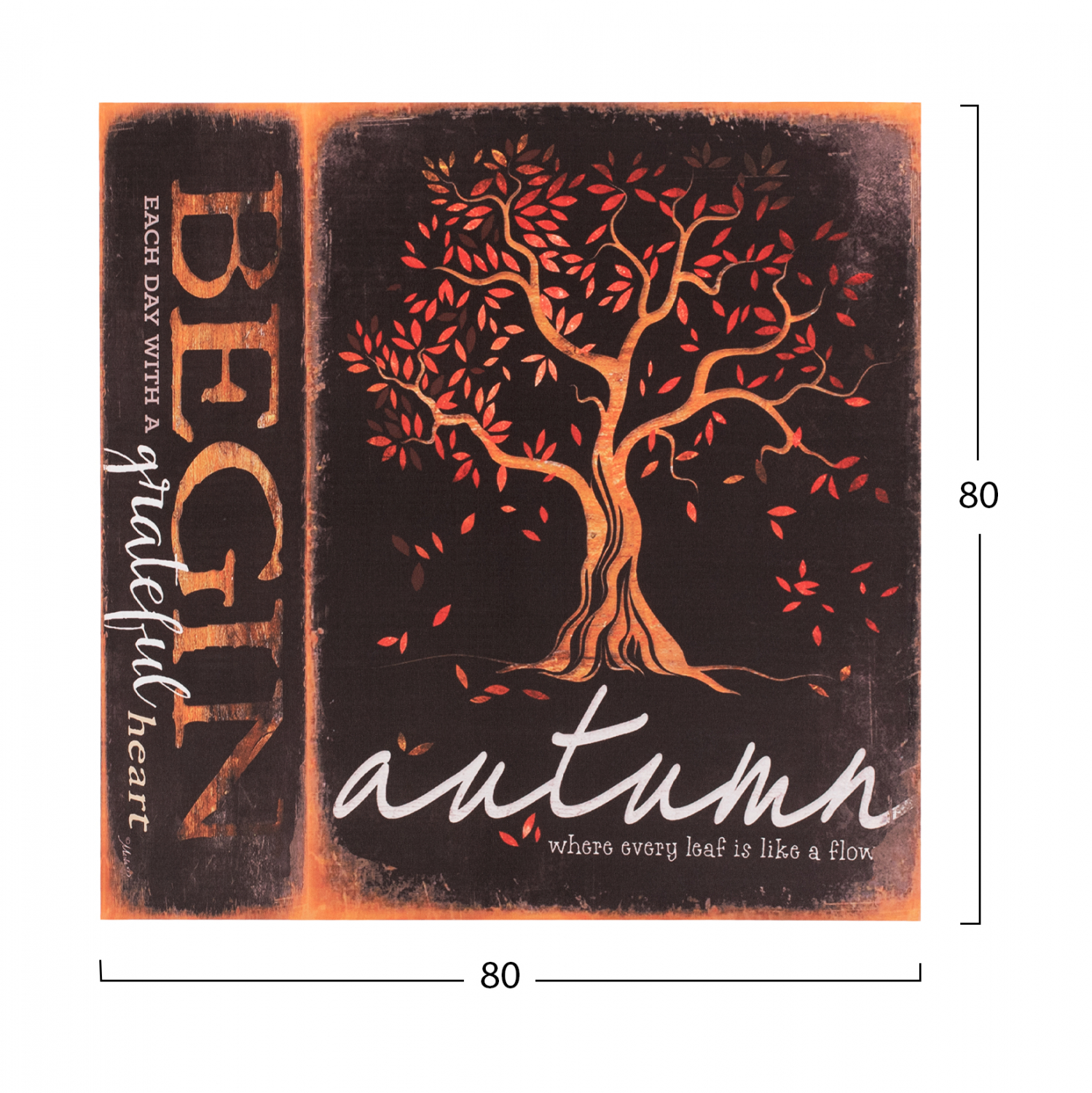 ΠΙΝΑΚΑΣ ΚΑΜΒΑΣ TREE 80X80X2.5 εκ. 2