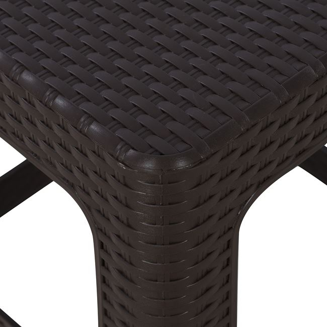 ΣΚΑΜΠΟ ΤΕΤΡΑΓΩΝΟ RATTAN ΚΑΦΕ 02.005.08484 4