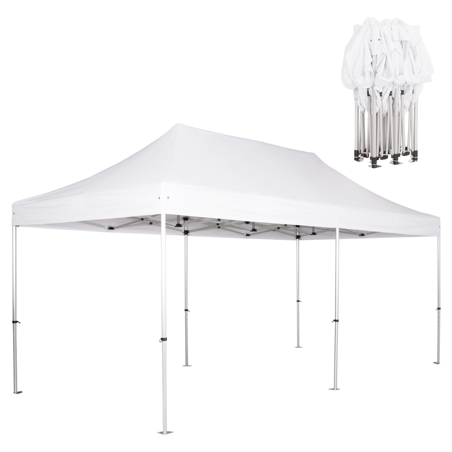 GAZEBO ΕΠΑΓΓΕΛΜΑΤΙΚΟ ΒΑΡΕΩΣ ΤΥΠΟΥ CRESSEN ΠΤΥΣΣΟΜΕΝΟ ΑΛΟΥΜΙΝΙΟΥ 3x6x3,4Y 1