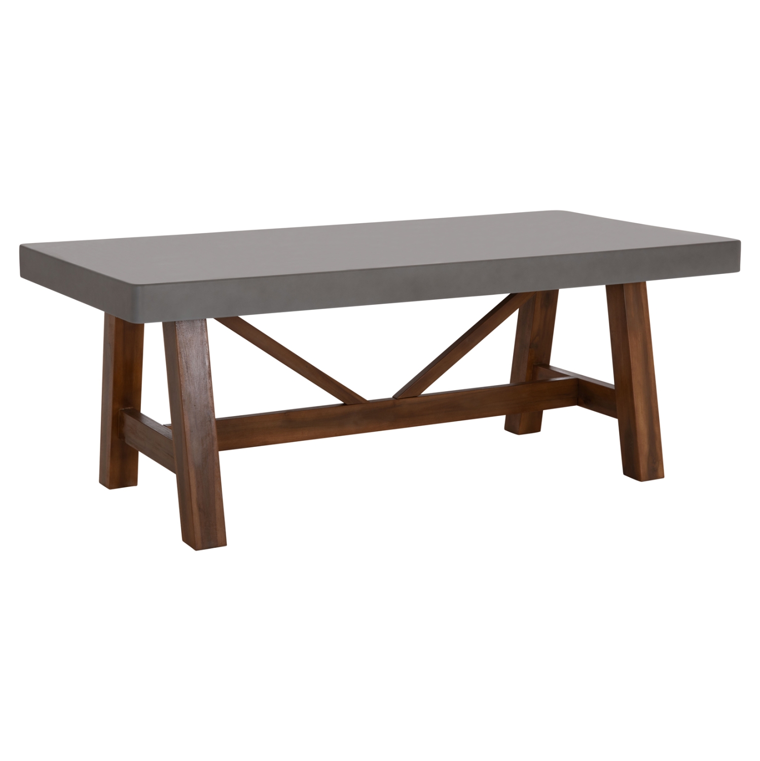 ΤΡΑΠΕΖΙ ΤΡΑΠΕΖΑΡΙΑΣ MAEVE ΓΚΡΙ FIBER CEMENT--ΞΥΛΟ ΑΚΑΚΙΑΣ 200x100x75Υεκ 4