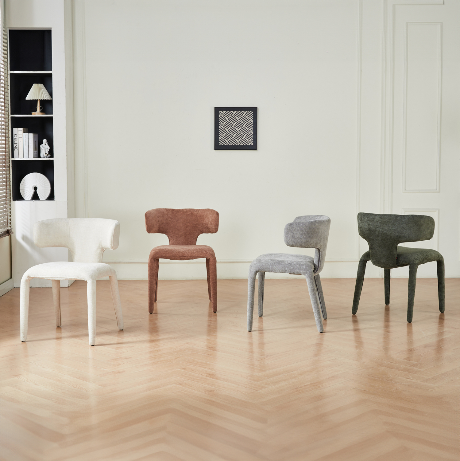 ΠΟΛΥΘΡΟΝΑ ΤΡΑΠΕΖΑΡΙΑΣ BIEN ΑΝΟΙΧΤΟ ΓΚΡΙ ΥΦΑΣΜΑ 49,5x55,5x76Υ εκ. 2