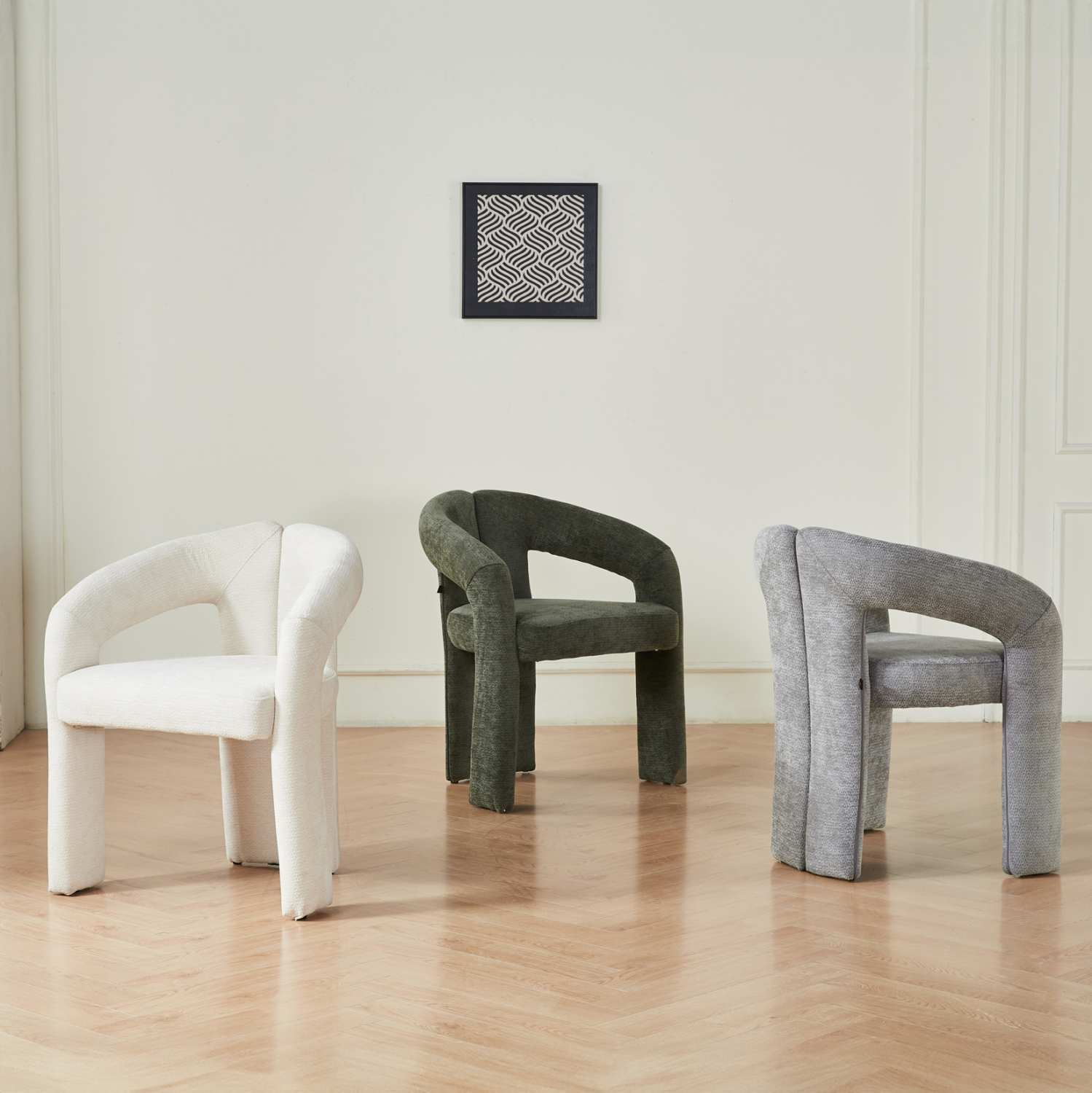 ΠΟΛΥΘΡΟΝΑ ΤΡΑΠΕΖΑΡΙΑΣ NEZA ΠΡΑΣΙΝΟ ΥΦΑΣΜΑ 64x60x76,5Υεκ 2