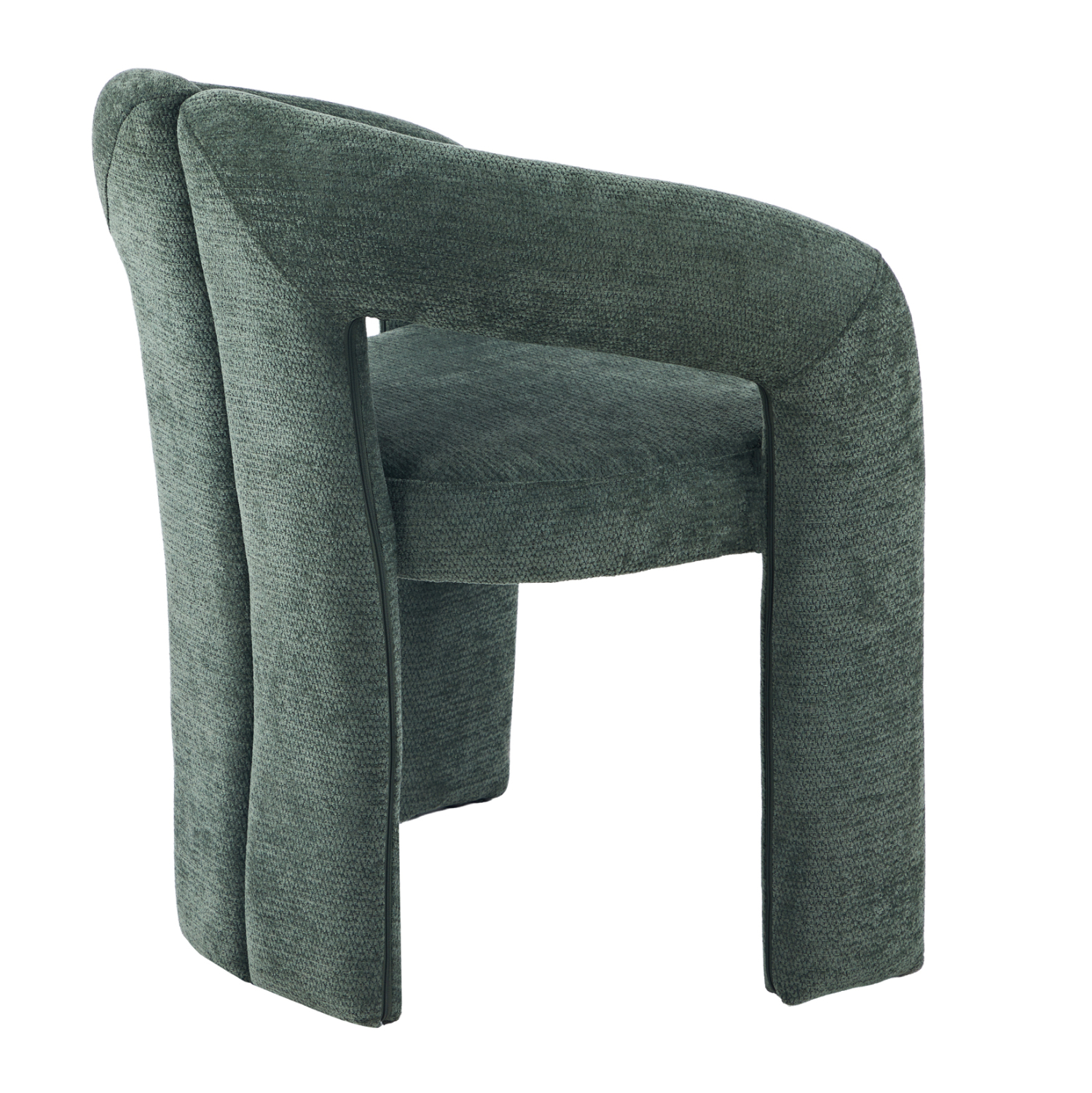 ΠΟΛΥΘΡΟΝΑ ΤΡΑΠΕΖΑΡΙΑΣ NEZA ΠΡΑΣΙΝΟ ΥΦΑΣΜΑ 64x60x76,5Υεκ 6