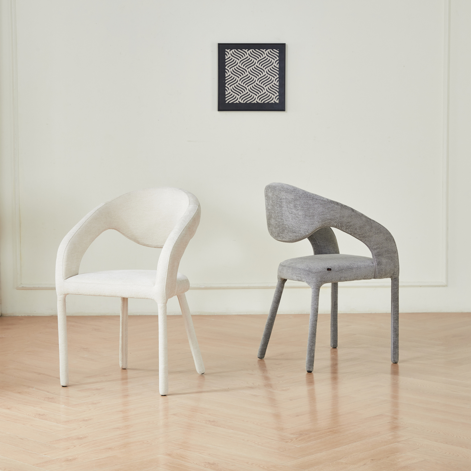 ΠΟΛΥΘΡΟΝΑ ΤΡΑΠΕΖΑΡΙΑΣ OFILIA ΕΚΡΟΥ ΥΦΑΣΜΑ 58x54,5x85,5Υεκ 2