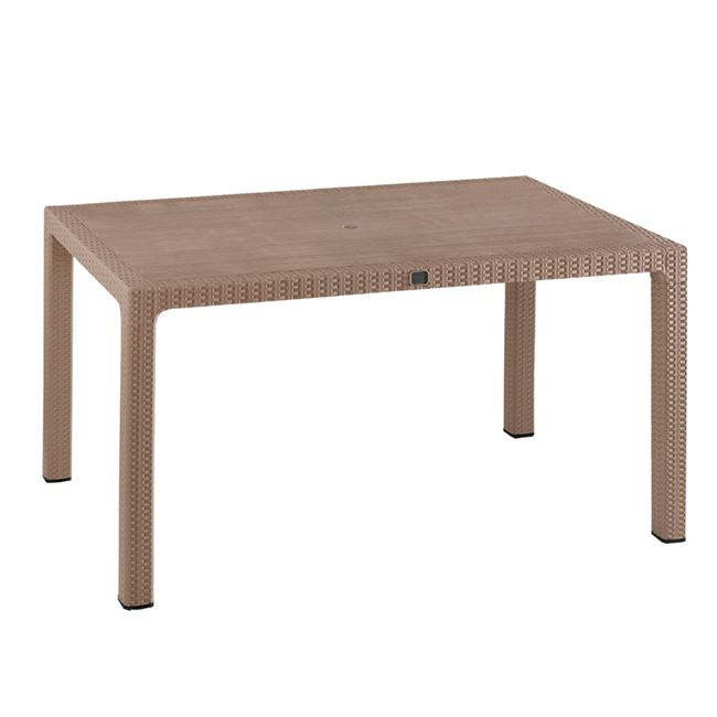 ΤΡΑΠΕΖΙ ΠΟΛΥΠΡΟΠΥΛΕΝΙΟΥ TODOR 150Χ90Χ73.5Υεκ.RATTAN ΚΑΠΟΥΤΣΙΝΟ ΜΕ UV PROTECTION 1