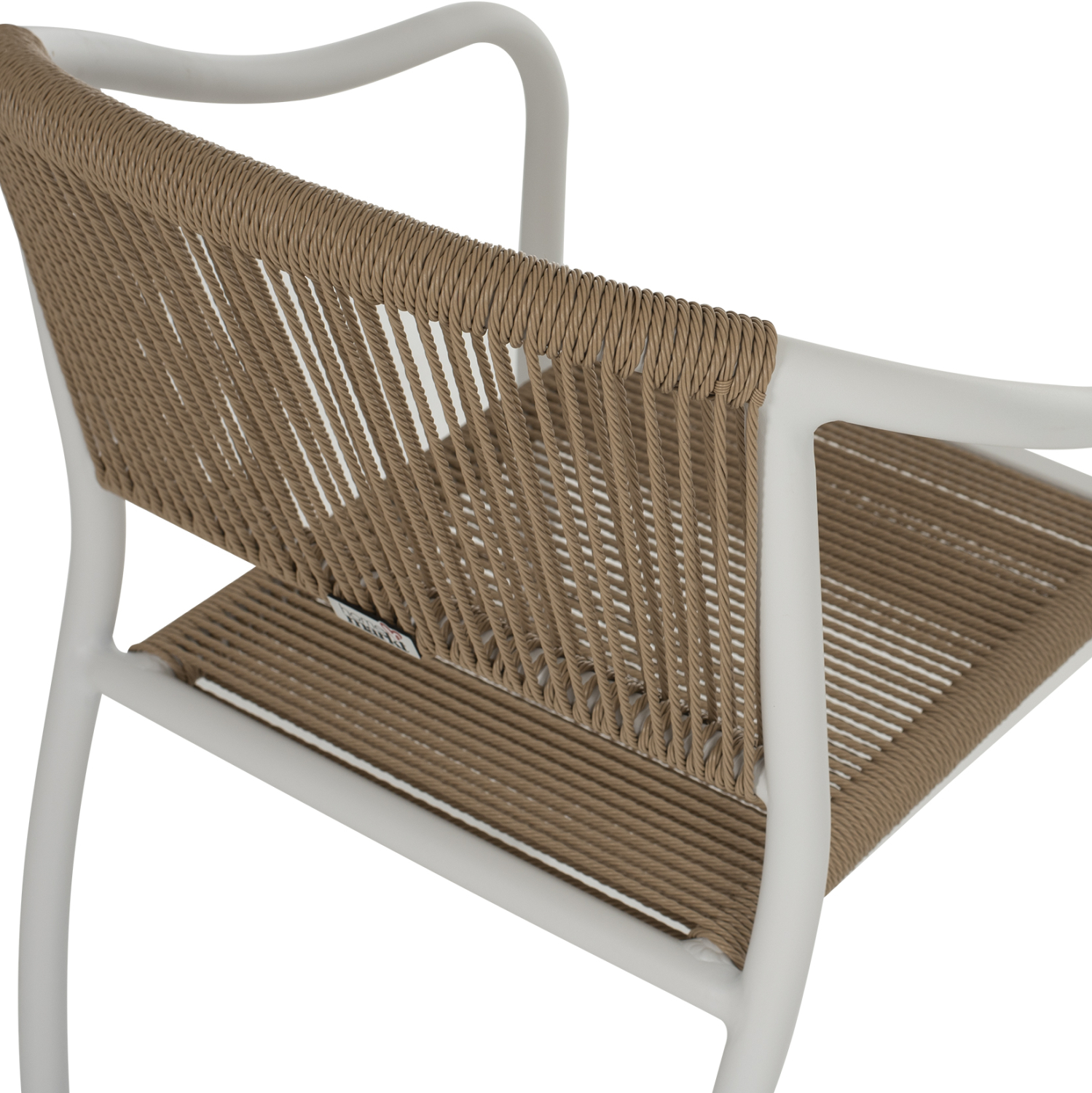 ΠΟΛΥΘΡΟΝΑ ΑΛΟΥΜΙΝΙΟΥ ΛΕΥΚΟ ΜΕ PE RATTAN WICKER HM5856.01 57x63x80Yεκ. 10