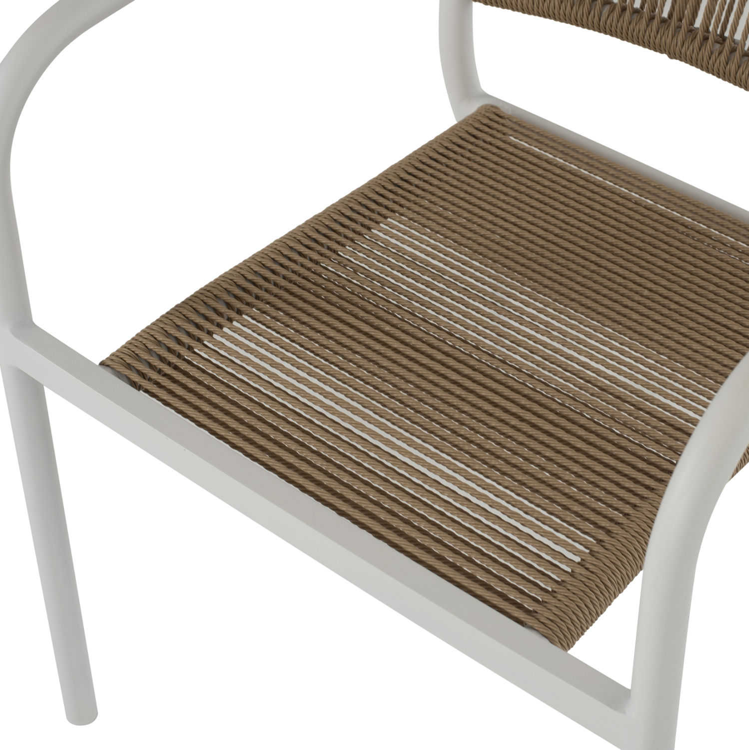 ΠΟΛΥΘΡΟΝΑ ΑΛΟΥΜΙΝΙΟΥ ΛΕΥΚΟ ΜΕ PE RATTAN WICKER HM5856.01 57x63x80Yεκ. 8
