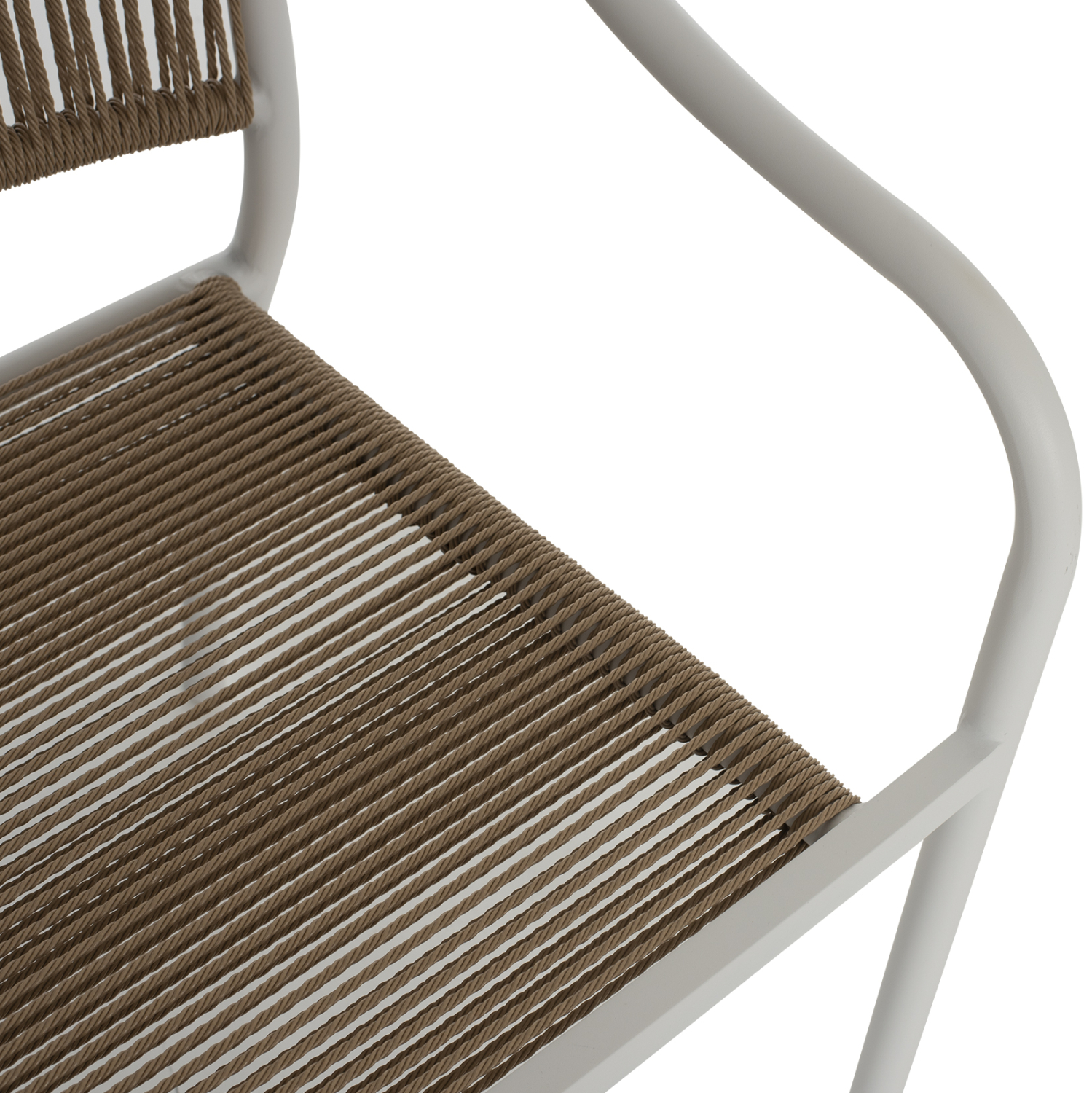 ΠΟΛΥΘΡΟΝΑ ΑΛΟΥΜΙΝΙΟΥ ΛΕΥΚΟ ΜΕ PE RATTAN WICKER HM5856.01 57x63x80Yεκ. 9