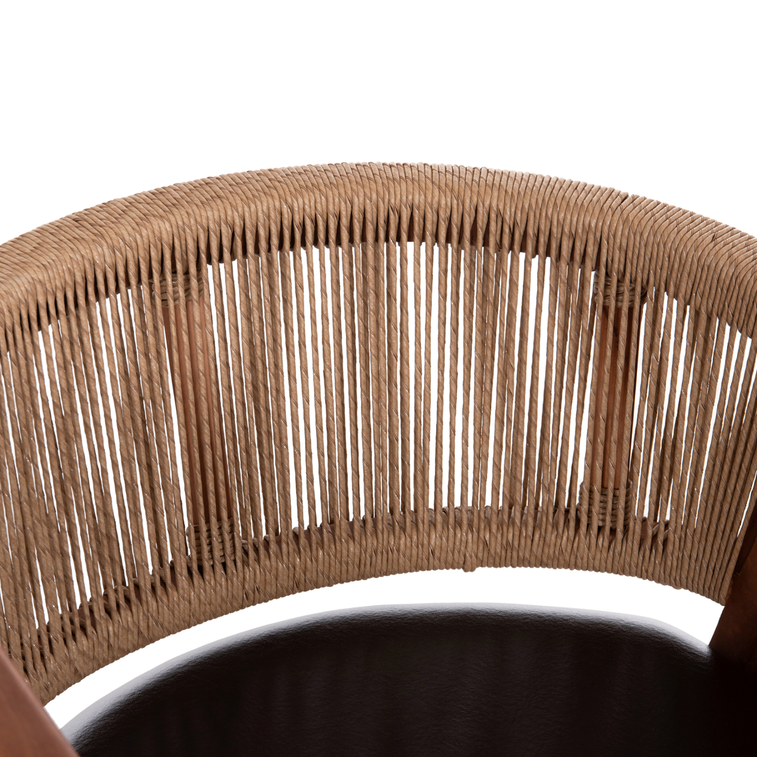 ΠΟΛΥΘΡΟΝΑ ΤΡΑΠΕΖΑΡΙΑΣ BRANN ΞΥΛΟ ΤΕΑΚ-ΚΑΦΕ PU-ΣΧΟΙΝΙ 60x67x76Υεκ. 7