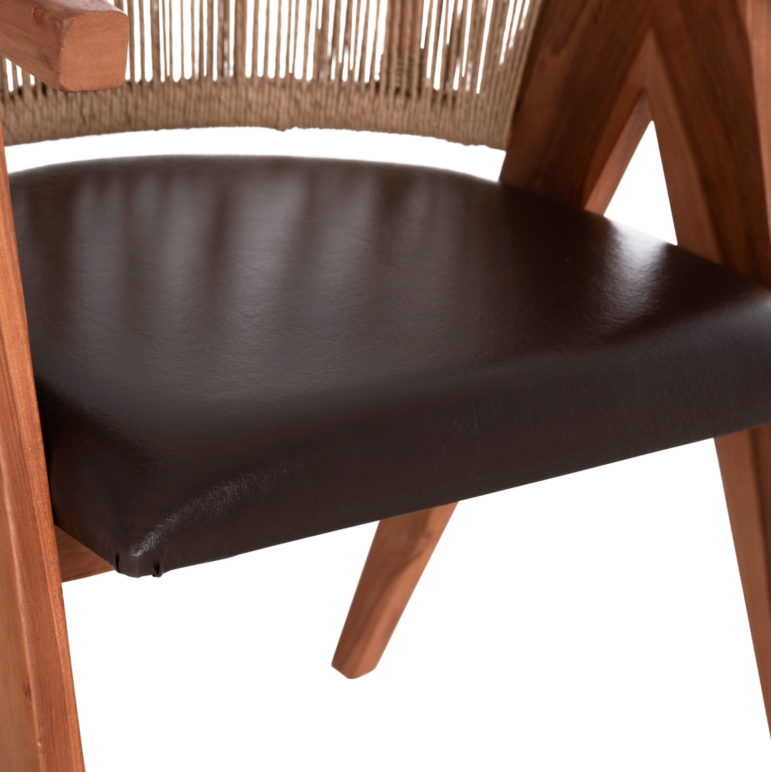 ΠΟΛΥΘΡΟΝΑ ΤΡΑΠΕΖΑΡΙΑΣ BRANN ΞΥΛΟ ΤΕΑΚ-ΚΑΦΕ PU-ΣΧΟΙΝΙ 60x67x76Υεκ. 8