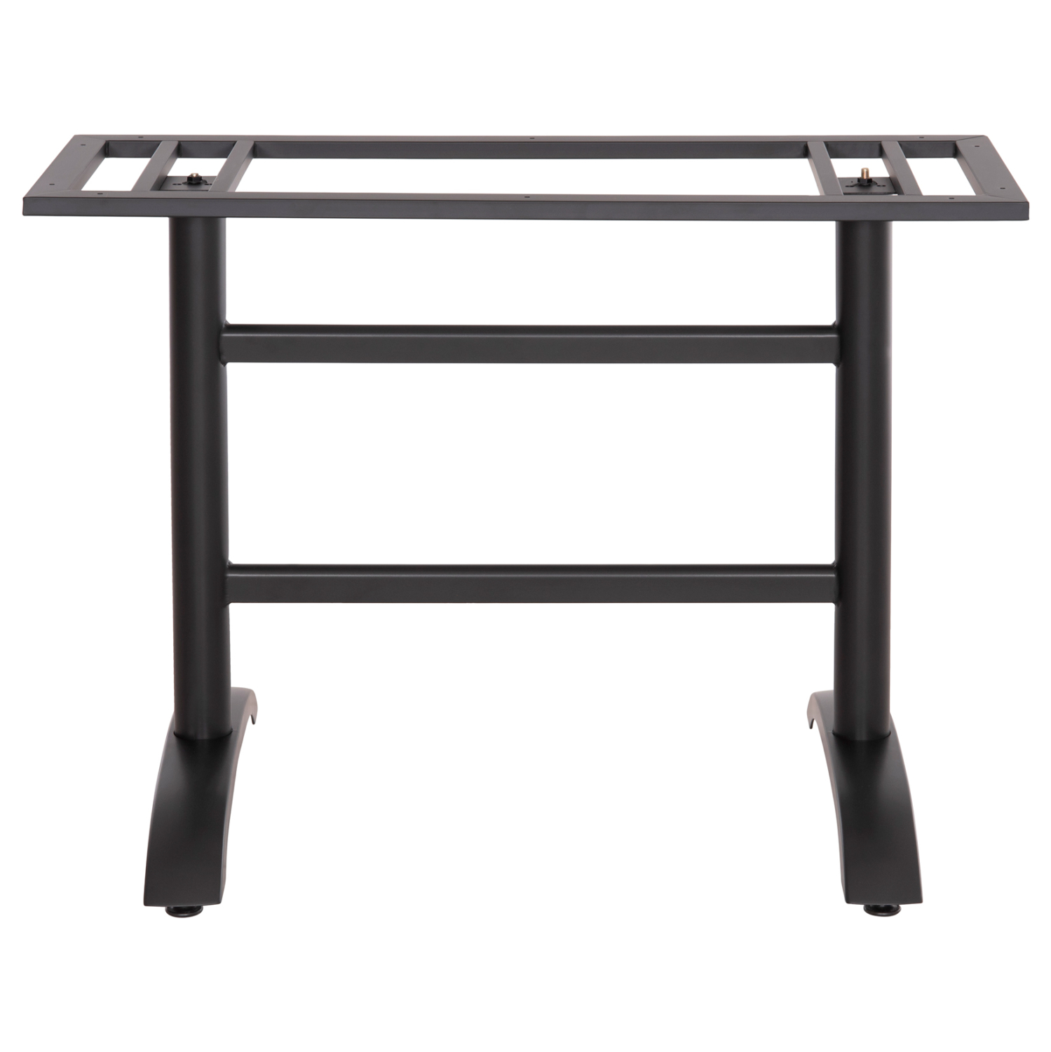 ΒΑΣΗ ΤΡΑΠΕΖΙΟΥ ΜΕΤΑΛΛΙΚΗ ΔΙΠΛΗ ΜΑΥΡΗ ΜΑΤ ΜΕ ΡΕΓΟΥΛΑΤΟΡΟΥΣ 100Χ40Χ73Υεκ. 3