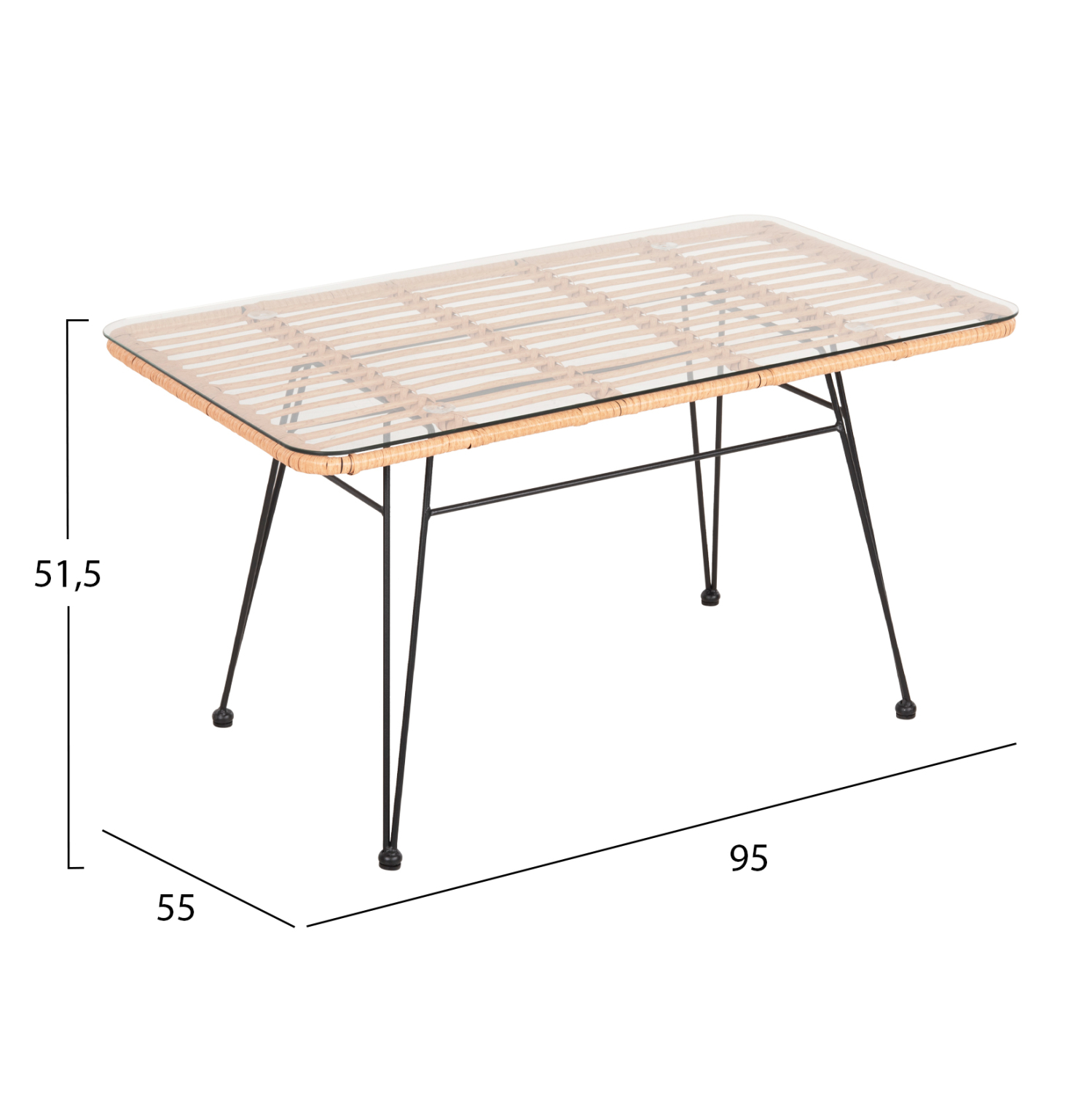 ΣΕΤ ΣΑΛΟΝΙ ΕΞΩΤΕΡΙΚΟΥ ΧΩΡΟΥ 4ΤΜΧ ALLEGRA HM21052 WICKER-ΜΕΤΑΛΛΟ 3