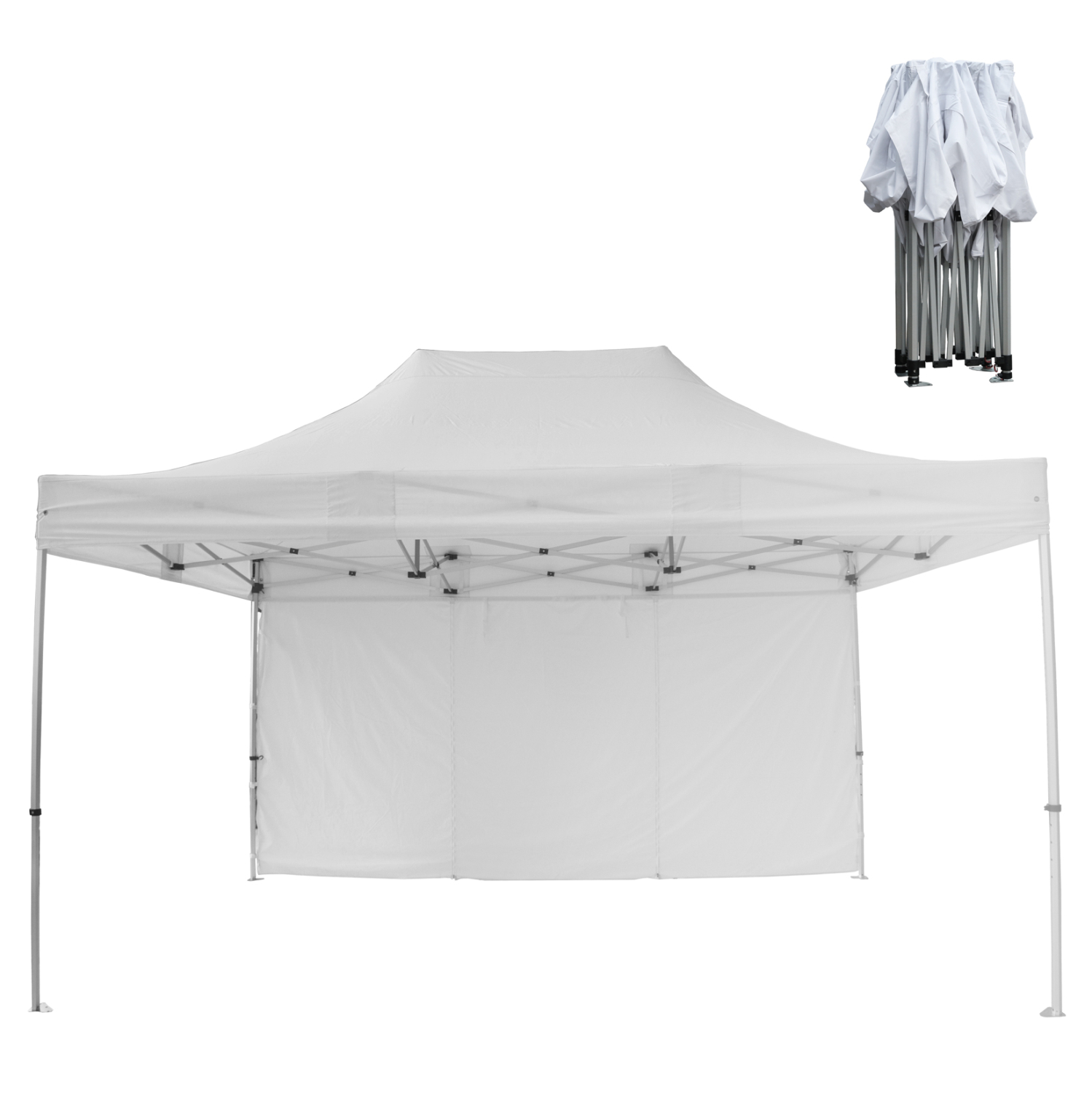 GAZEBO ΕΠΑΓΓΕΛΜΑΤΙΚΟ ΒΑΡΕΩΣ ΤΥΠΟΥ CRESSEN ΠΤΥΣΣΟΜΕΝΟ ΑΛΟΥΜΙΝΙΟΥ 3x4,5x3,4Yμ 1