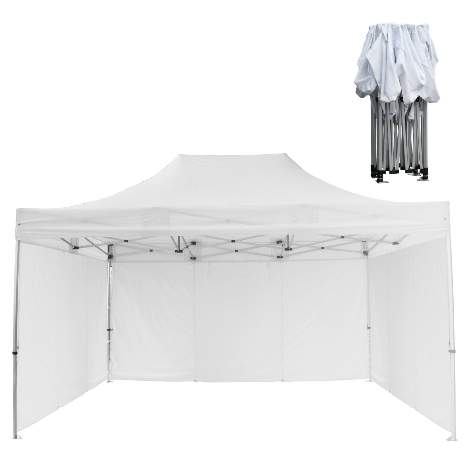 GAZEBO ΕΠΑΓΓΕΛΜΑΤΙΚΟ ΒΑΡΕΩΣ ΤΥΠΟΥ CRESSEN ΠΤΥΣΣΟΜΕΝΟ ΑΛΟΥΜΙΝΙΟΥ 3x4,5x3,4Yμ 1