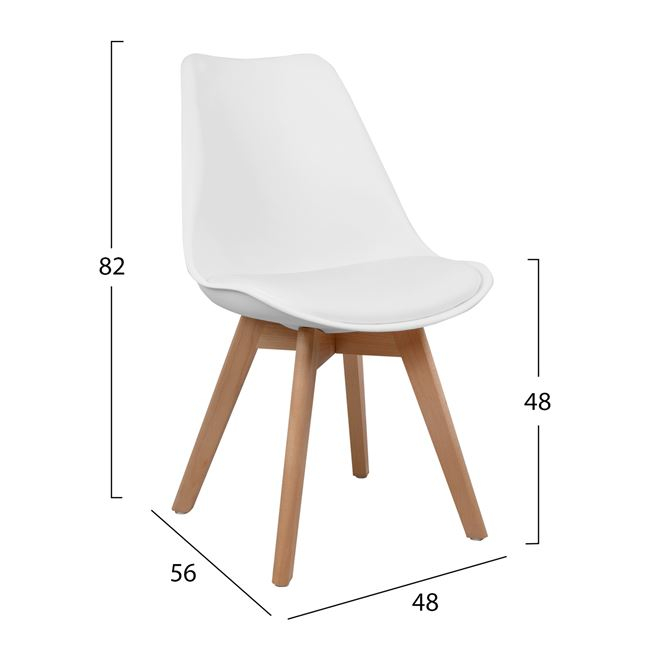 ΣΕΤ 5ΤΜΧ ΤΡΑΠΕΖΙ 110X70Χ76 SONAMA &amp; ΚΑΡΕΚΛΕΣ VEGAS ΛΕΥΚΟ ΚΑΘΙΣΜΑ HM11015 3