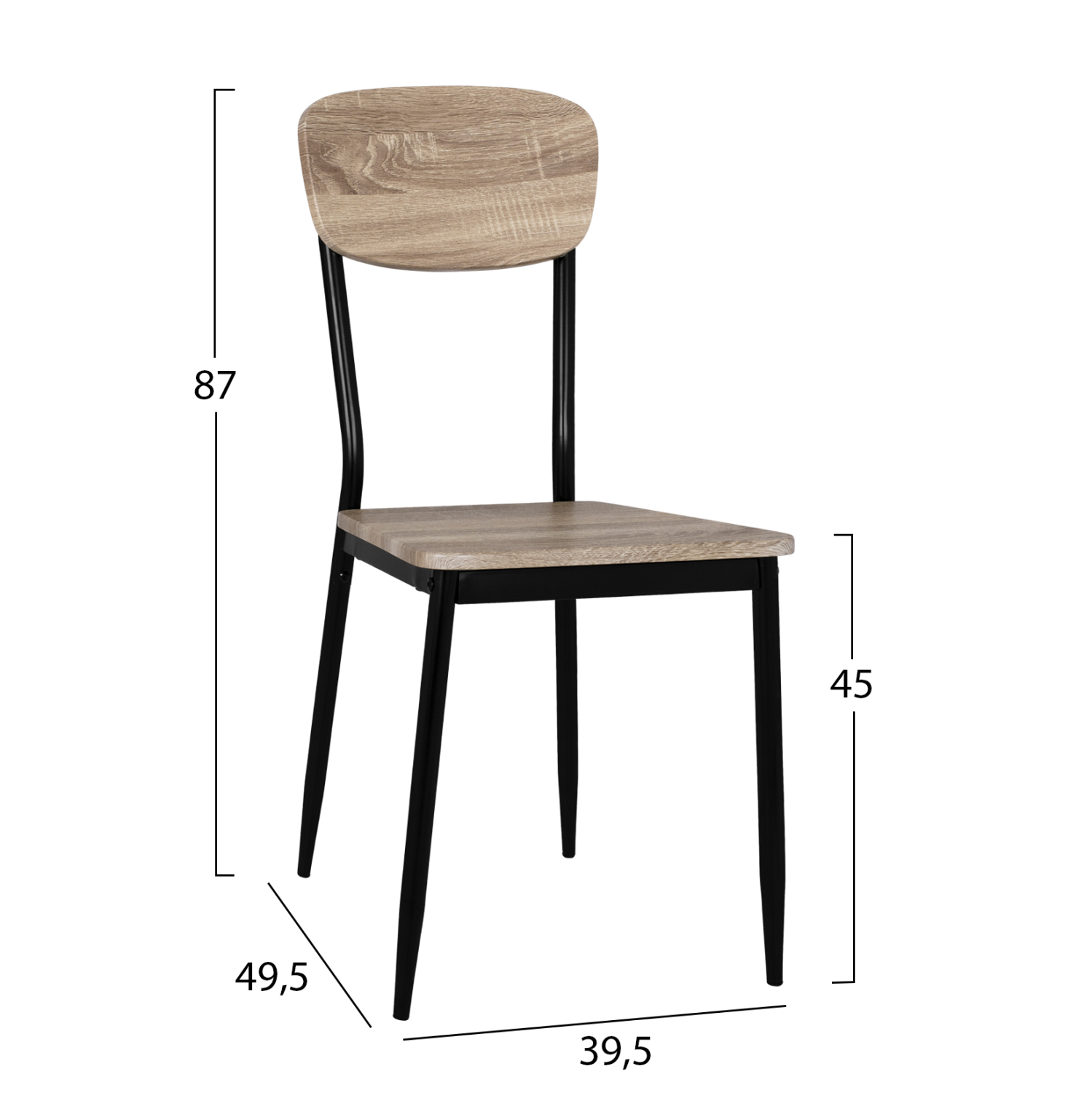 ΣΕΤ 5ΤΜΧ ΤΡΑΠΕΖΙ ΜΑΥΡΟ &amp; ΚΑΡΕΚΛΕΣ SONAMA ΜΕ ΜΑΥΡΙΑ ΠΟΔΙΑ 3