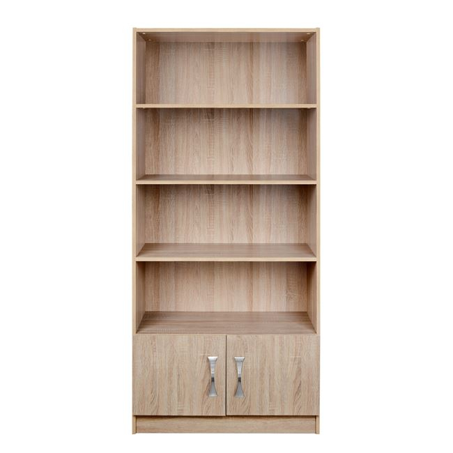 ΒΙΒΛΙΟΘΗΚΗ SONAMA-ΑΣΗΜΙ HM10146.01 80X35X180εκ. 1