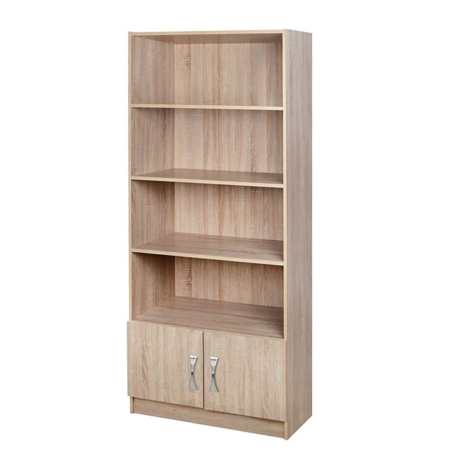 ΒΙΒΛΙΟΘΗΚΗ SONAMA-ΑΣΗΜΙ HM10146.01 80X35X180εκ. 3