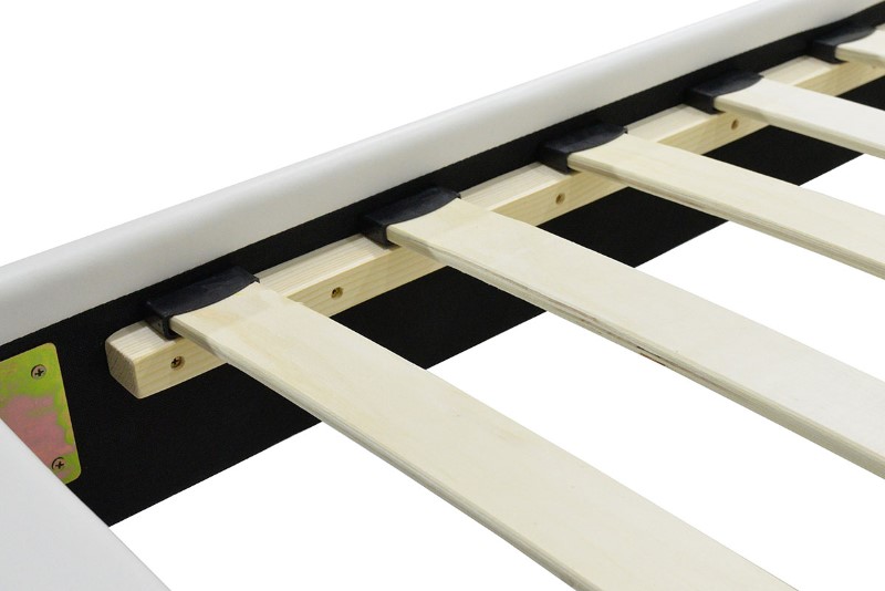 Κρεβάτι Nevil pakoworld 100x200 PU χρώμα λευκό ματ 7