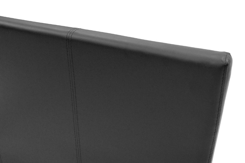 Κρεβάτι Nevil pakoworld 100x200 PU χρώμα μαύρο ματ 5