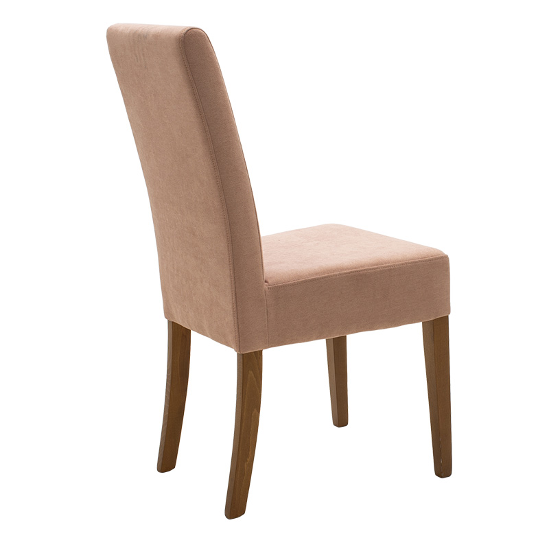 Καρέκλα Ditta pakoworld ύφασμα σάπιο μήλο-πόδι μασίφ ξύλο καρυδί 3