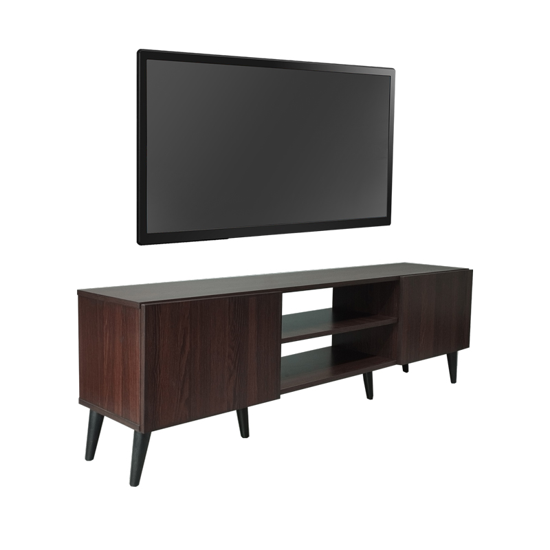 Έπιπλο τηλεόρασης Icarus pakoworld μελαμίνης καρυδί-wenge 150x32x46εκ 1