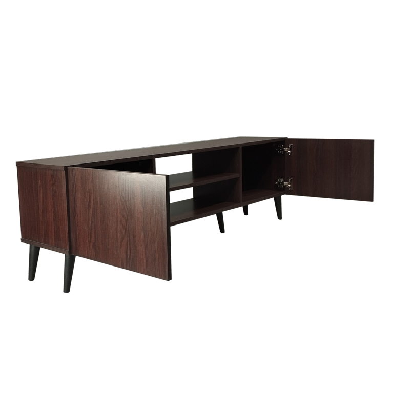 Έπιπλο τηλεόρασης Icarus pakoworld μελαμίνης καρυδί-wenge 150x32x46εκ 3