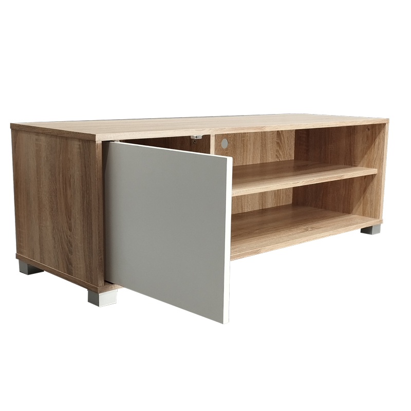 Έπιπλο τηλεόρασης Ellon pakoworld μελαμίνης sonoma-λευκό 120x40x41εκ. 3