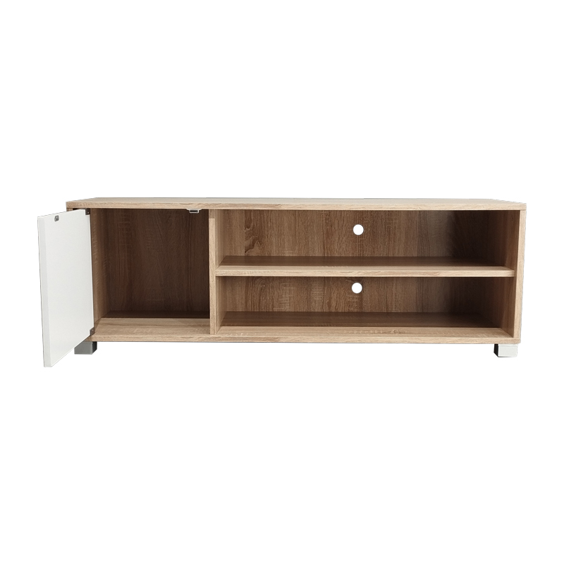 Έπιπλο τηλεόρασης Ellon pakoworld μελαμίνης sonoma-λευκό 120x40x41εκ. 5