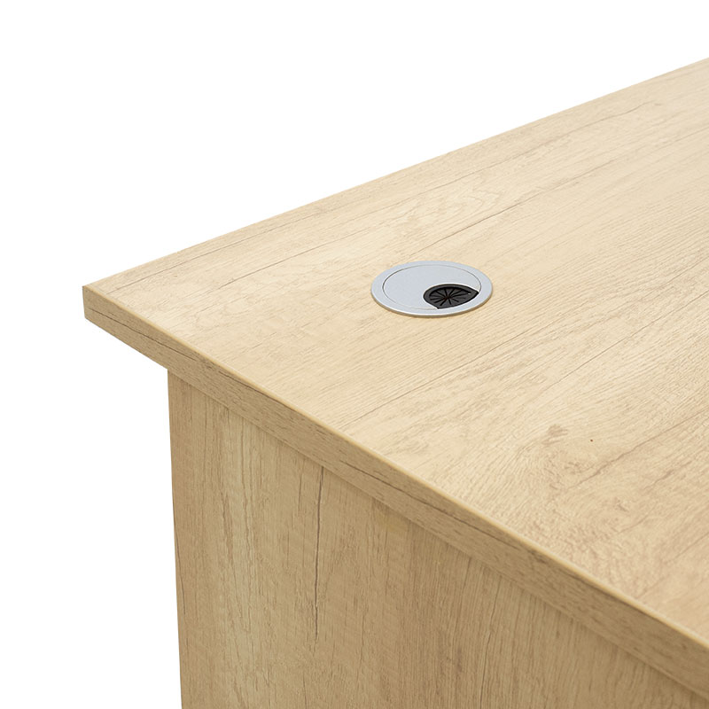 Γραφείο εργασίας επαγγελματικό Amazon pakoworld χρώμα sonoma 150x75x75εκ 5