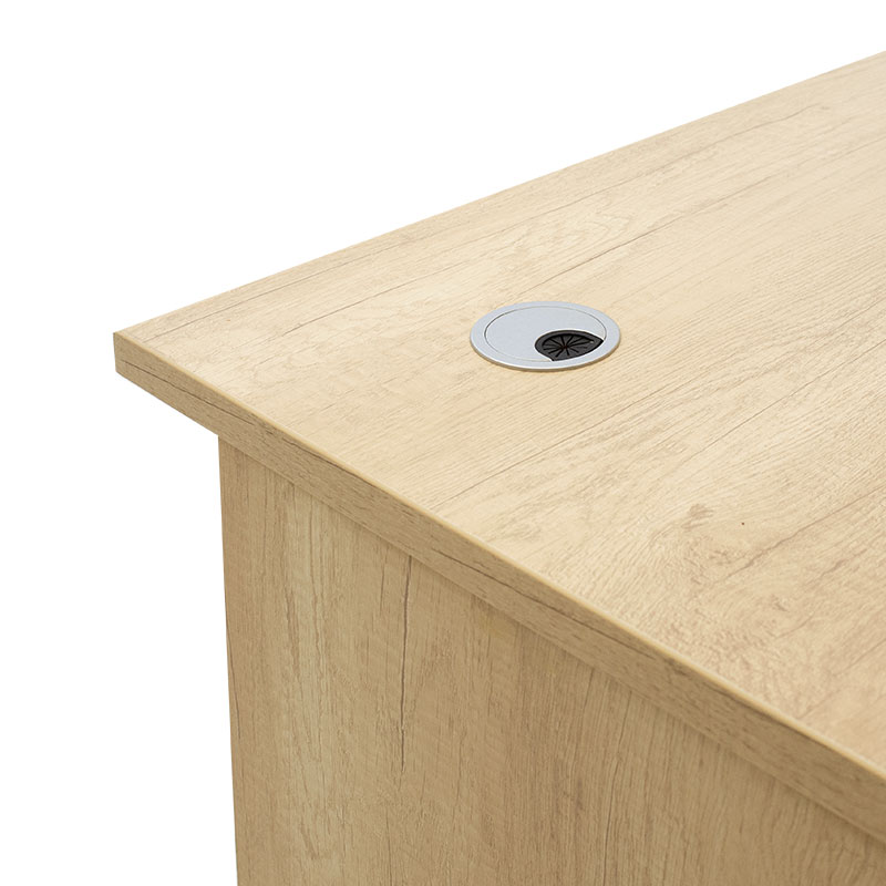 Γραφείο εργασίας επαγγελματικό Amazon pakoworld χρώμα sonoma 180x75x75εκ 5